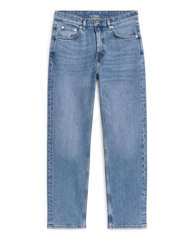 Arket Jade Cropped Slim Jeans - Blau Blau