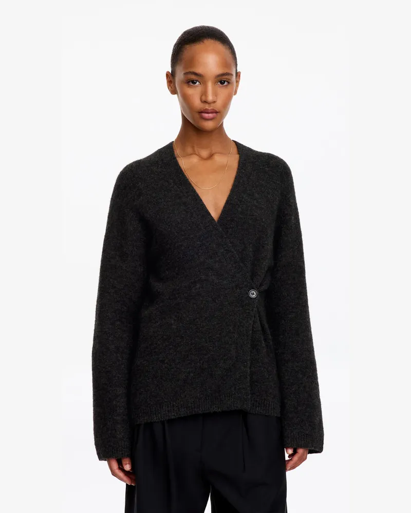 Arket Strickjacke Aus Einer Alpaka-Wollmischung -Grau Grau