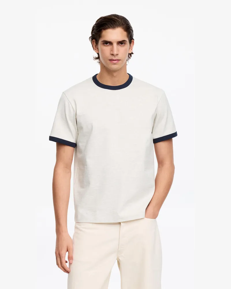 Arket Körpernahes T-Shirt -Weiß Weiß