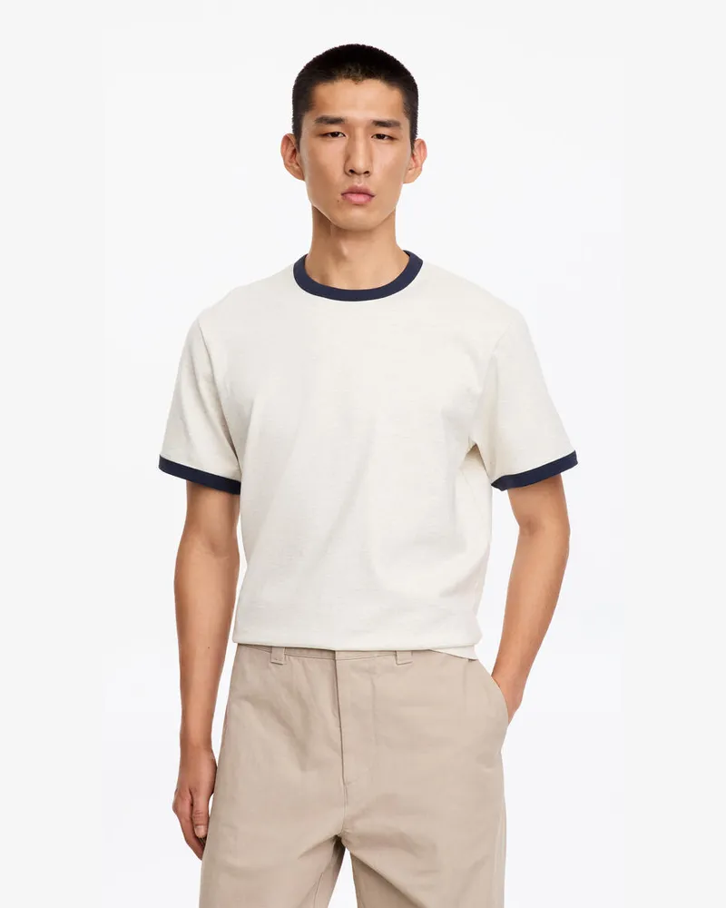 Arket Körpernahes T-Shirt -Weiß Weiß