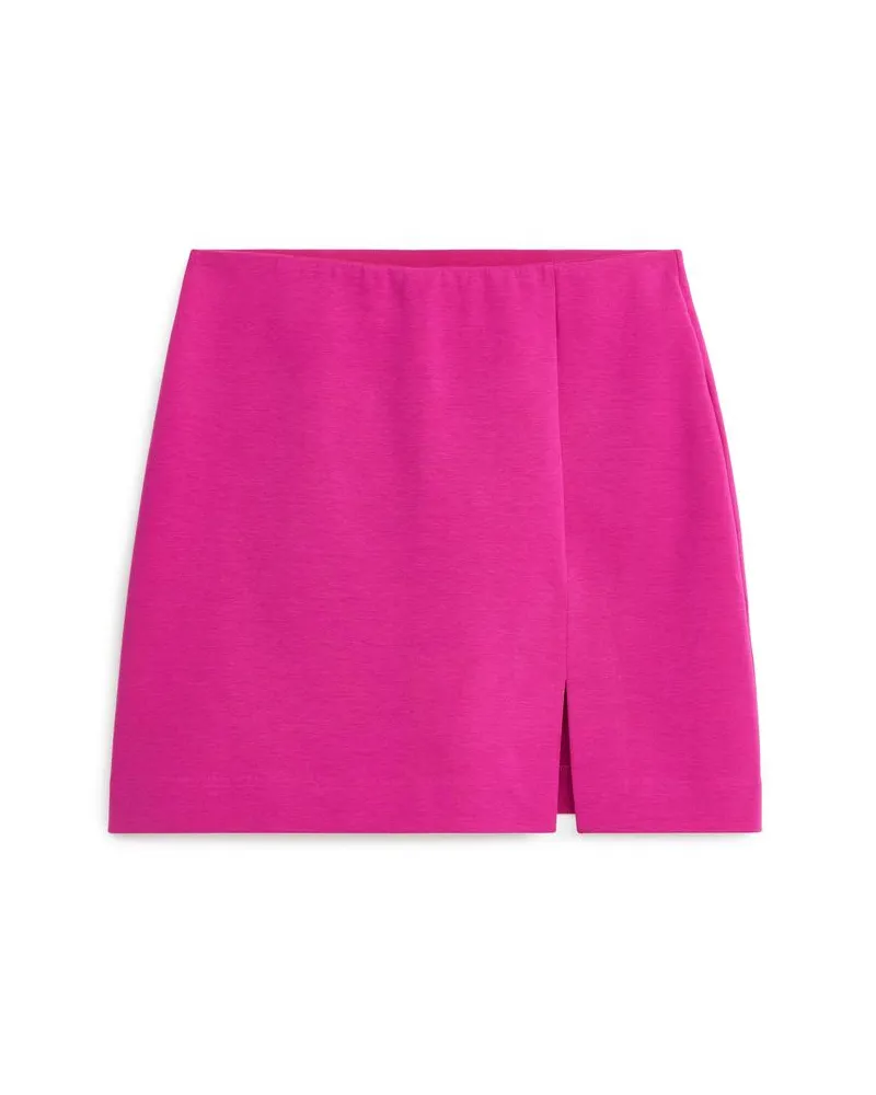 Arket Jersey-Minirock - Rosa Fuchsia