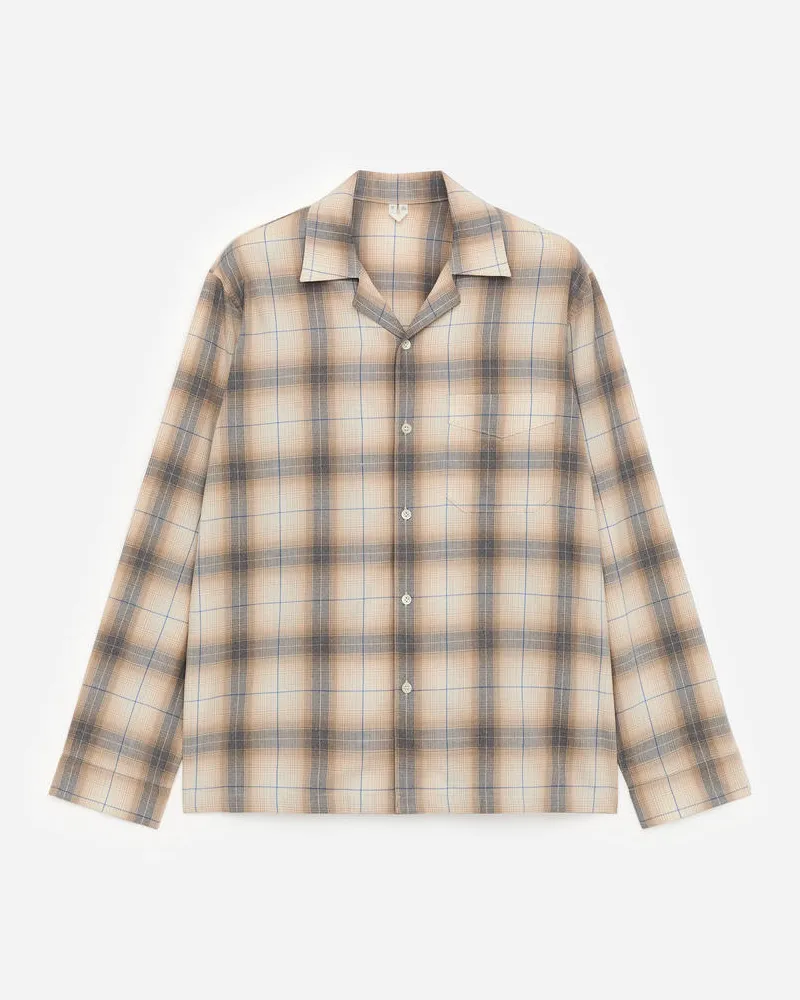 Arket Pyjamahemd Aus Flanell -Beige Beige