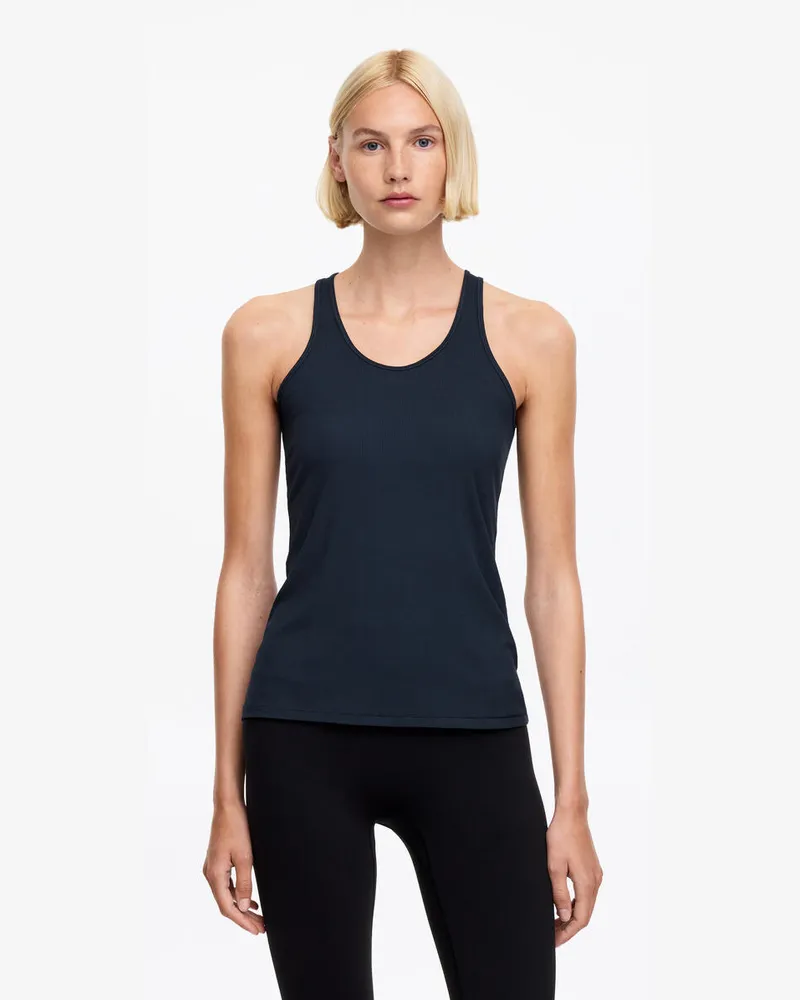 Arket Geripptes Tanktop -Blau Blau