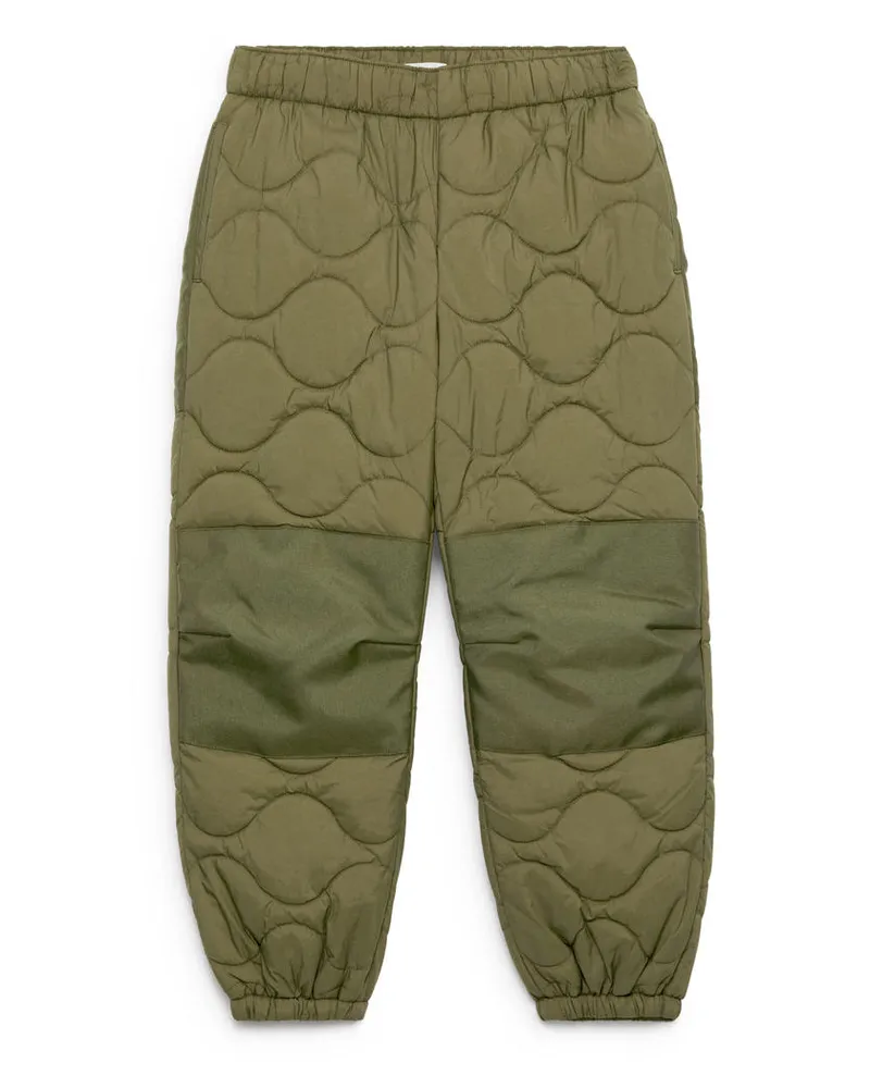 Arket Gesteppte Outdoor-Hose -Grün Grün