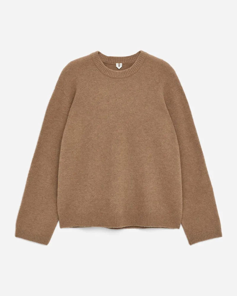 Arket Pullover Aus Alpakawolle Und Wolle -Beige Beige