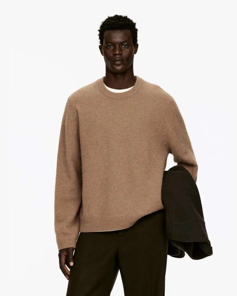 Arket Pullover Aus Alpakawolle Und Wolle -Beige Beige