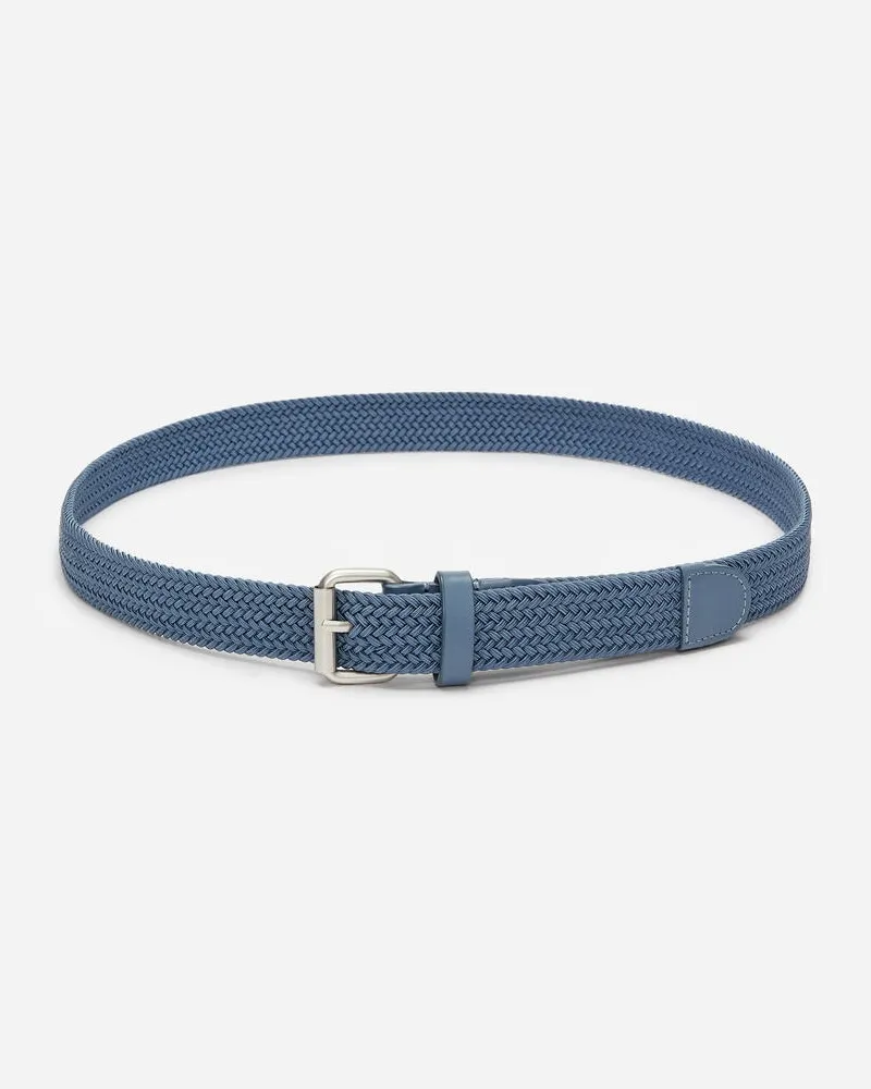 Arket Flechtgürtel Mit Lederbesatz -Blau Blau