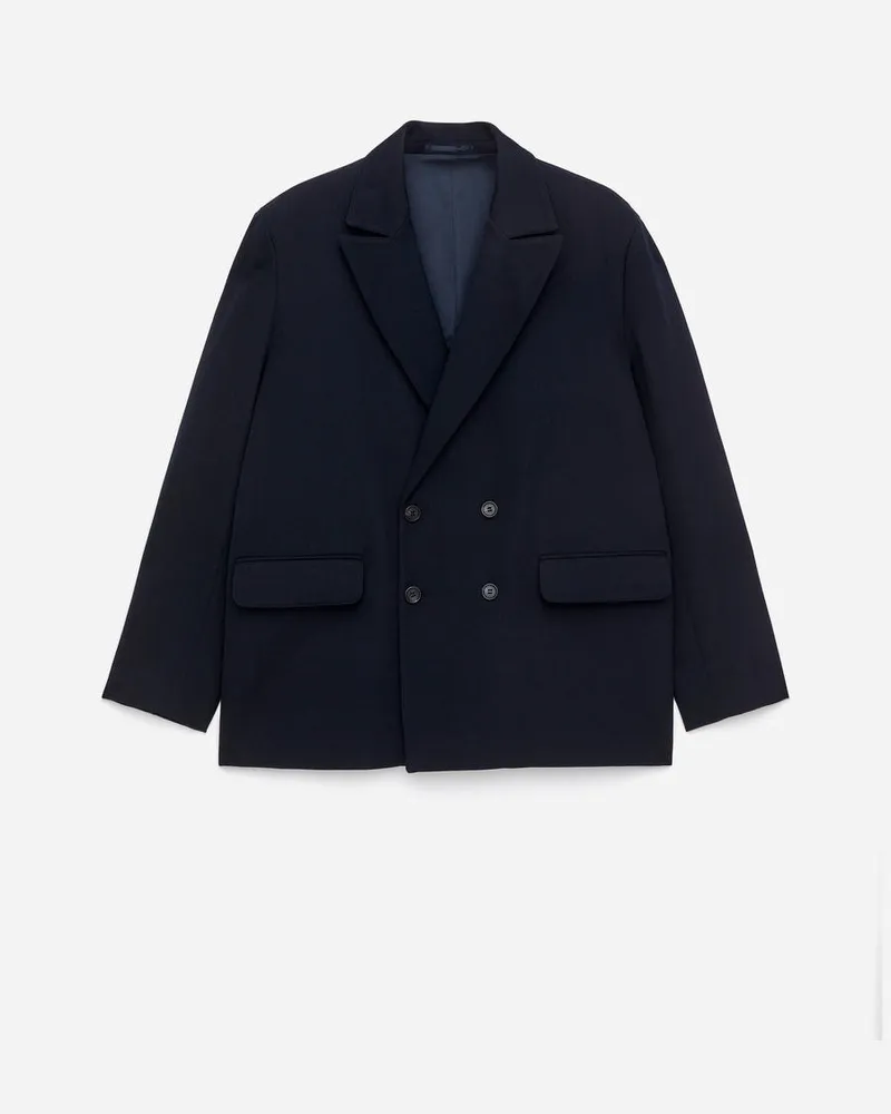 Arket Zweireihiger Wollblazer -Blau Blau