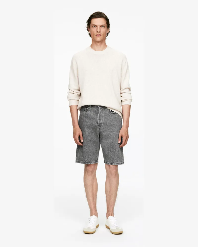 Arket Lockere Jeansshorts -Grau Grau