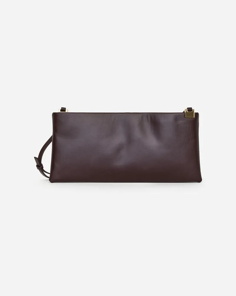 Arket Schultertasche Aus Leder -Rot Rot