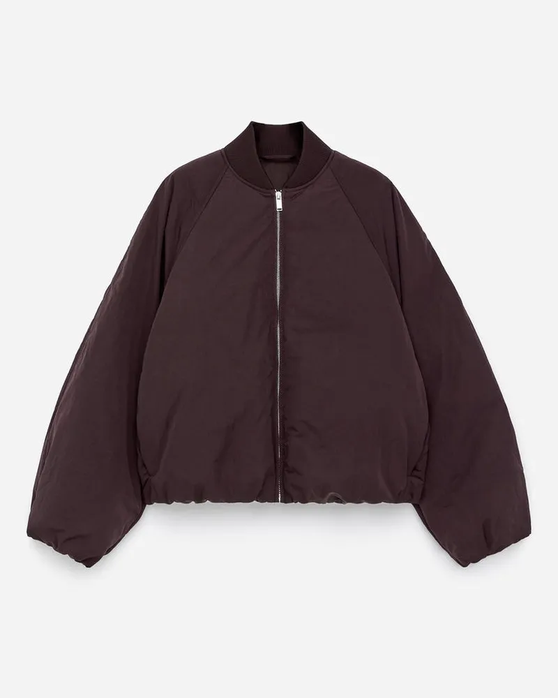 Arket Upcycled Down Cropped-Jacke -Rot Rot