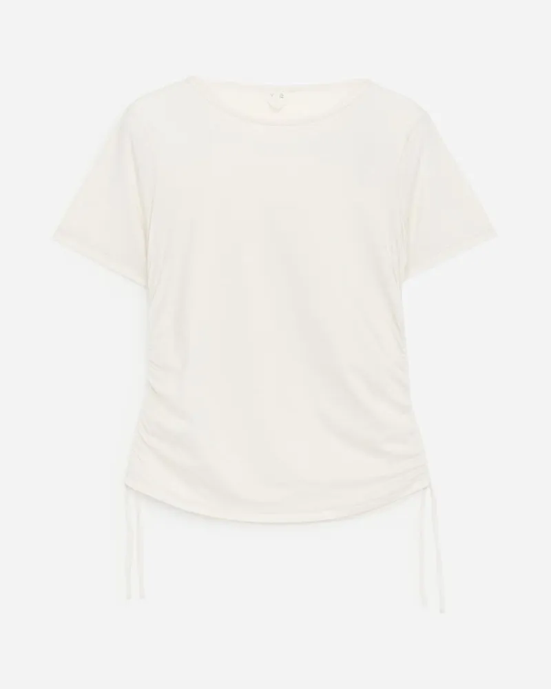 Arket Oberteil Mit Raffung -Weiß Weiß