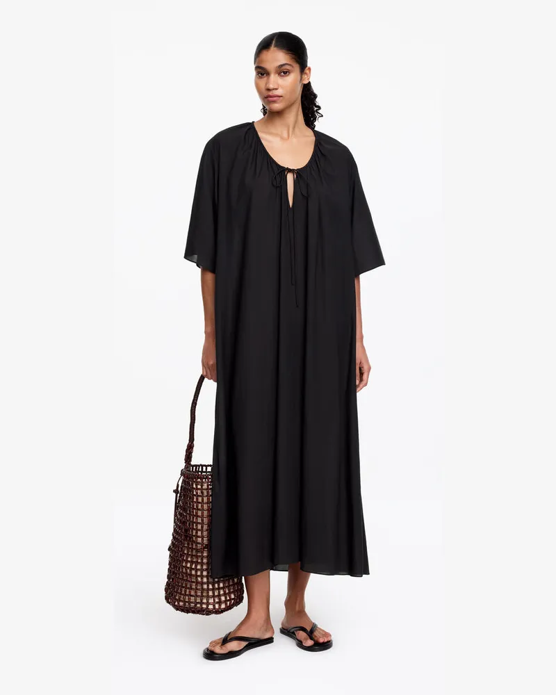 Arket Strandkleid Aus Lyocell-Mischung -Schwarz Schwarz