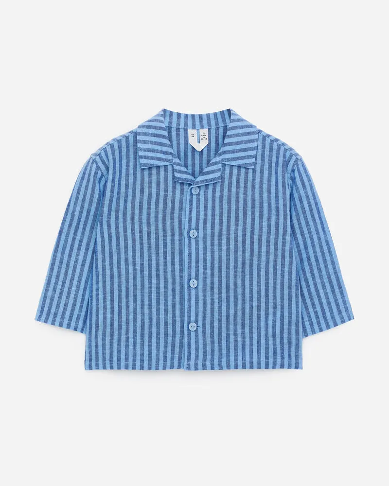 Arket Hemd Aus Leinenmischung -Blau Blau