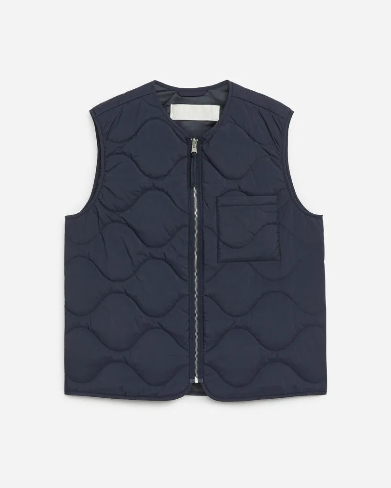 Arket Gesteppte 2-In-1-Liner-Weste - Blau Dunkelblau