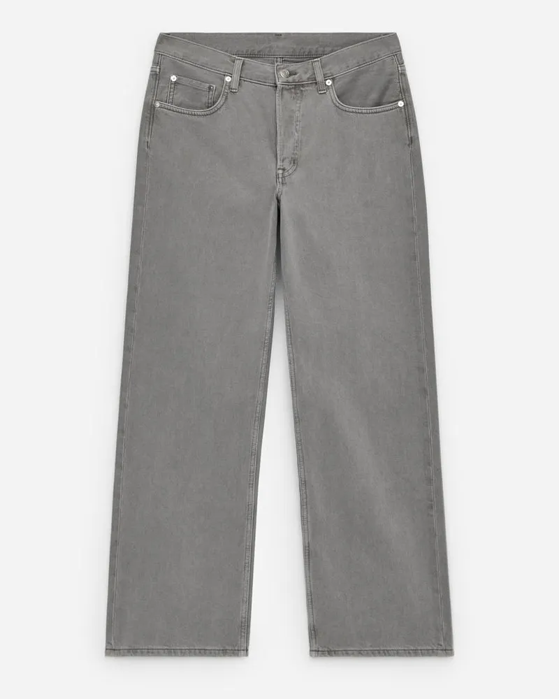 Arket Shore Boyfriend-Jeans - Silberfarben Grau