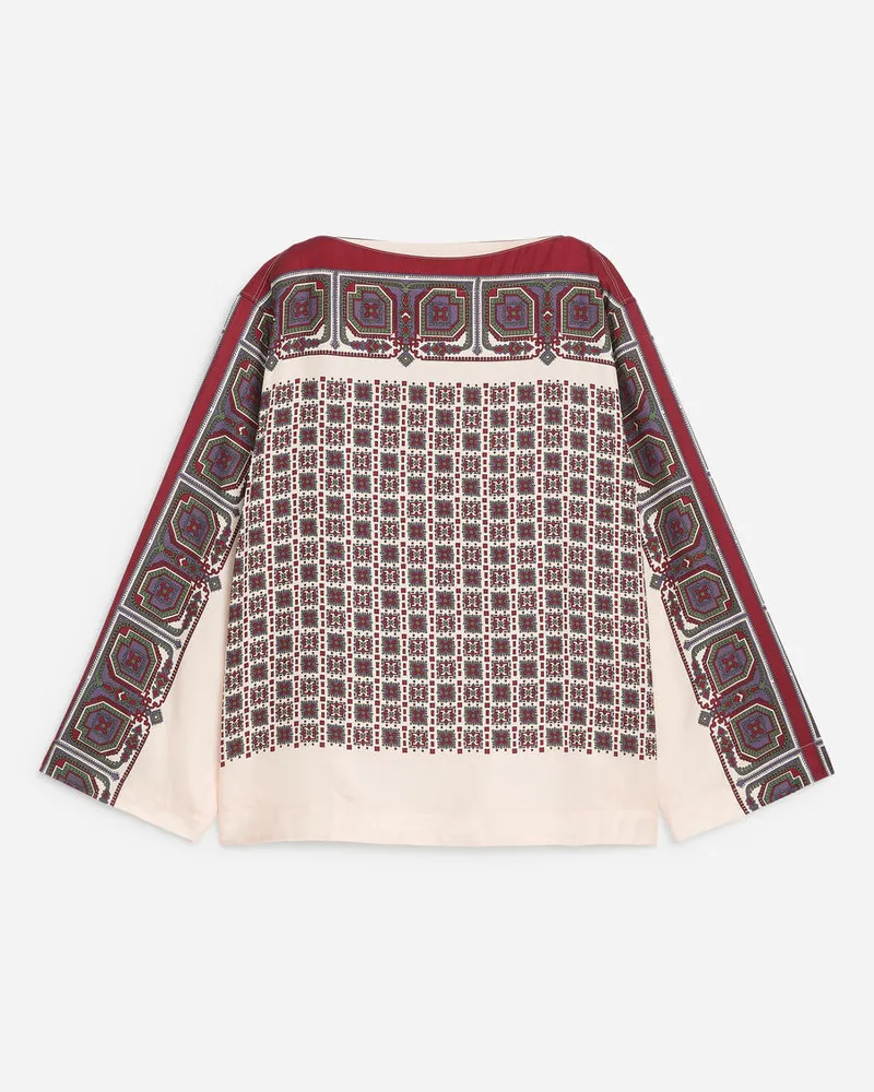 Arket Bluse Mit U-Boot-Ausschnitt -Mehrfarbig Mehrfarbig