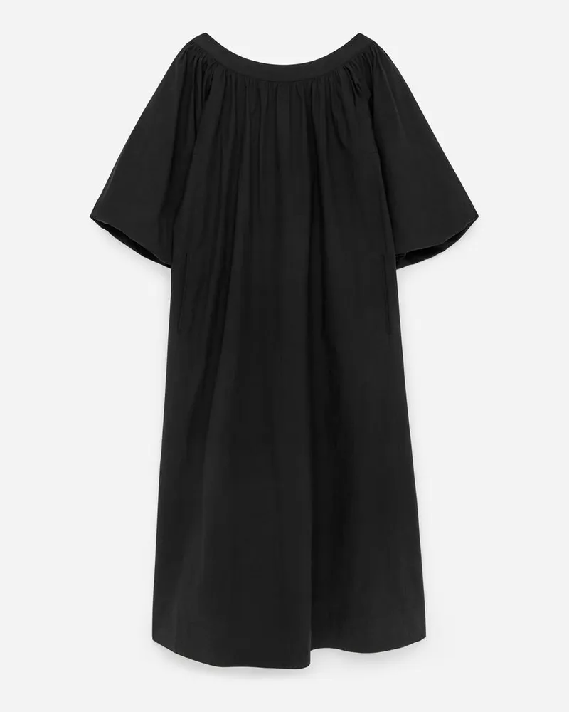 Arket Kleid Mit Ballonärmeln -Schwarz Schwarz