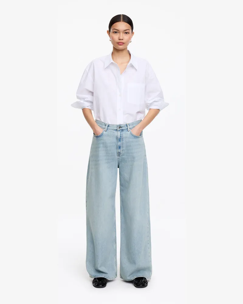 Arket CEDAR Oversized Wide Jeans -Blau Blau