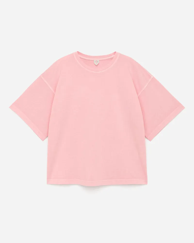 Arket T-Shirt Aus Baumwolle -Rosa Rosa