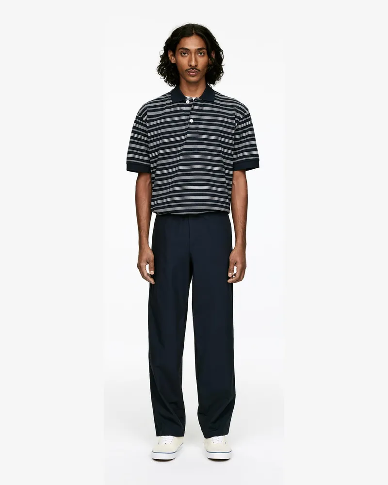 Arket Popeline-Hose -Blau Blau