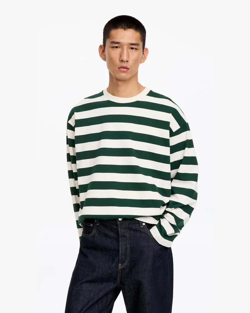 Arket Lockeres Langarmshirt -Grün Grün