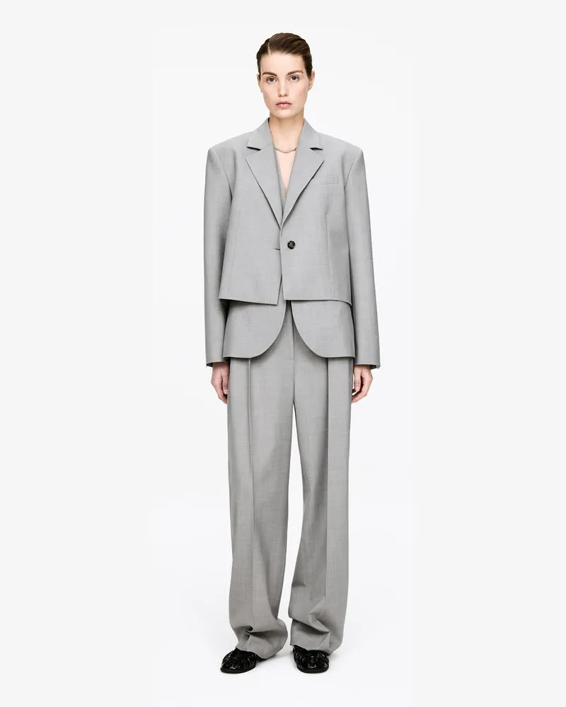 Arket Kurzer Blazer -Grau Grau