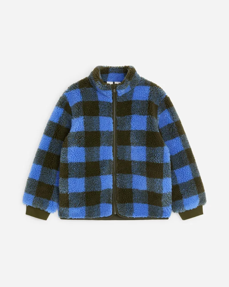 Arket Teddyjacke -Blau Blau