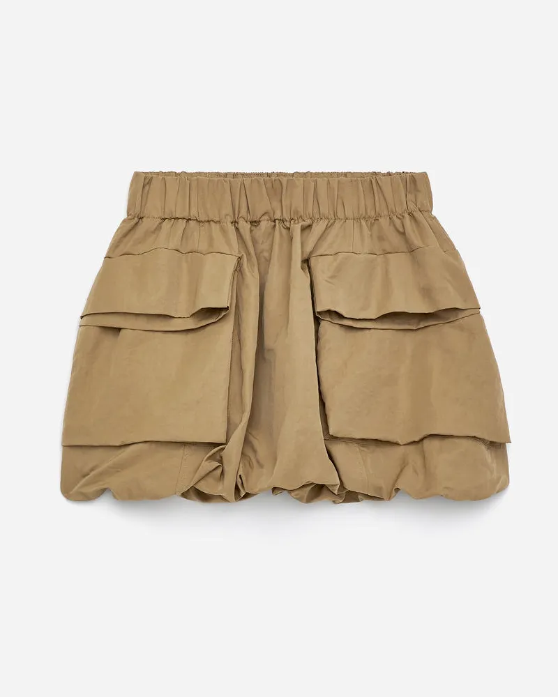 Arket Minirock Mit Bubble-Saum -Beige Beige