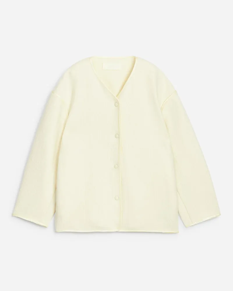 Arket Jacke Aus Wollmischung -Weiß Weiß