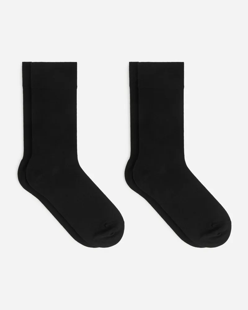 Arket Wollsocken 2Er-Set - Schwarz Schwarz