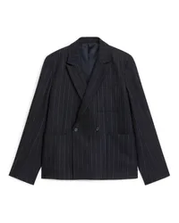 Arket Blazer aus Wollmischung Marineblau