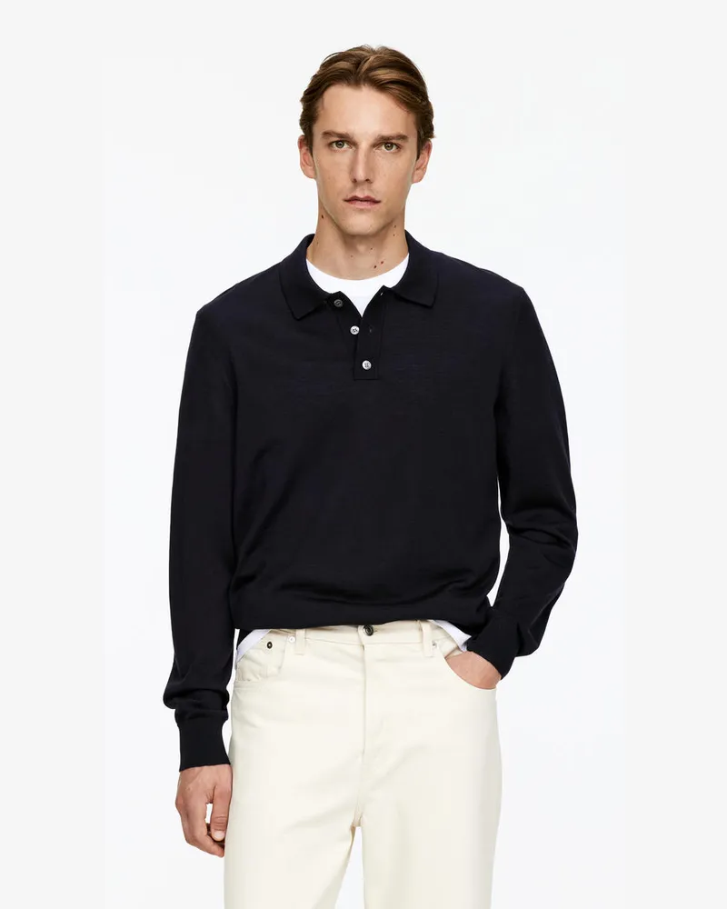 Arket Polo Aus Merinowolle -Blau Blau