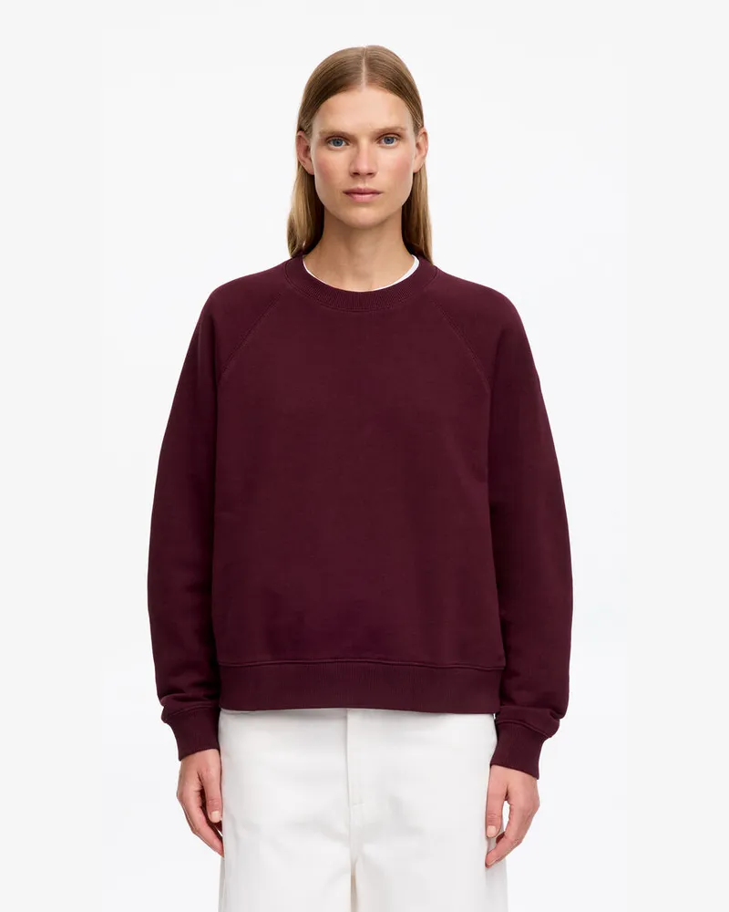 Arket Frottee-Sweatshirt -Rot Rot