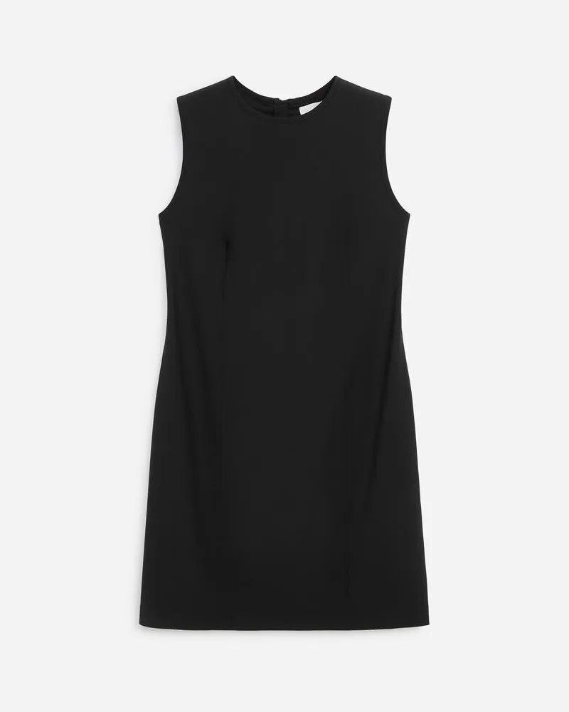 Arket Shiftkleid Aus Wollmischung -Schwarz Schwarz