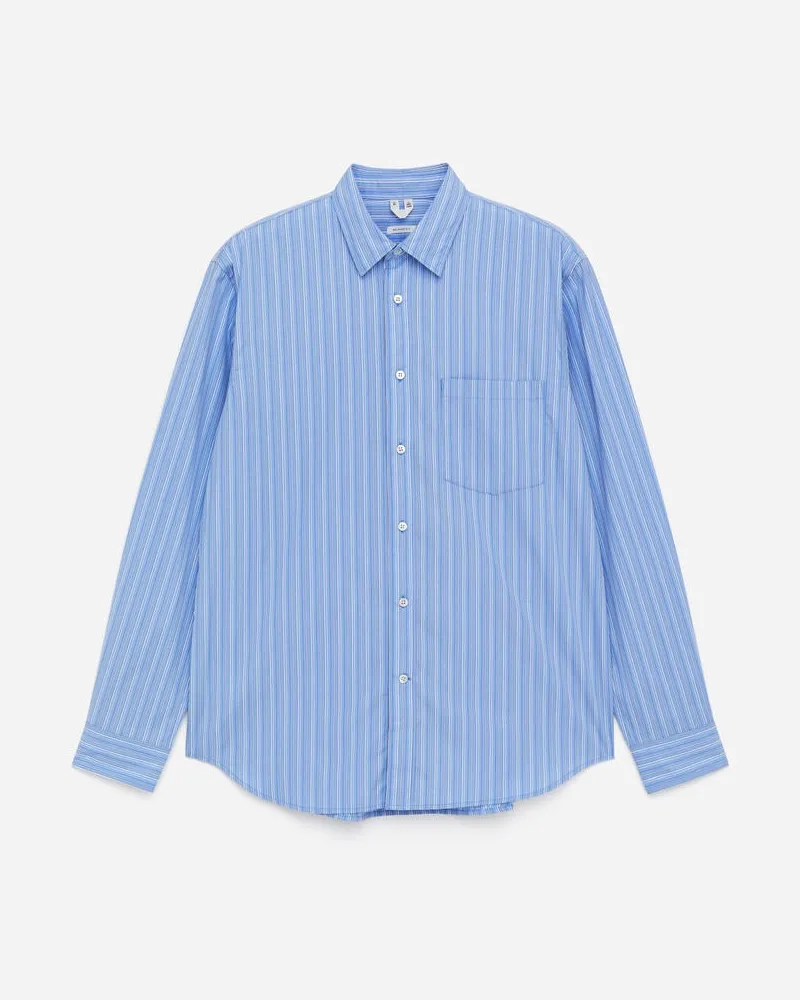 Arket Legeres Popeline-Hemd -Blau Blau
