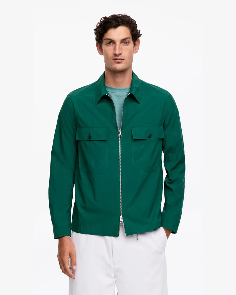 Arket Overshirt Aus Lyocell-Mischung -Grün Grün