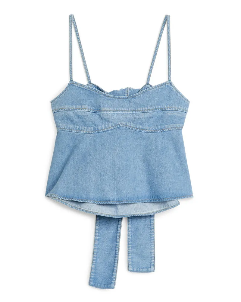 Arket Jeans-Trägertop - Blau Blau