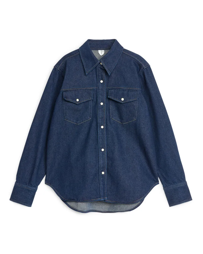 Arket Jeanshemd -Blau Blau