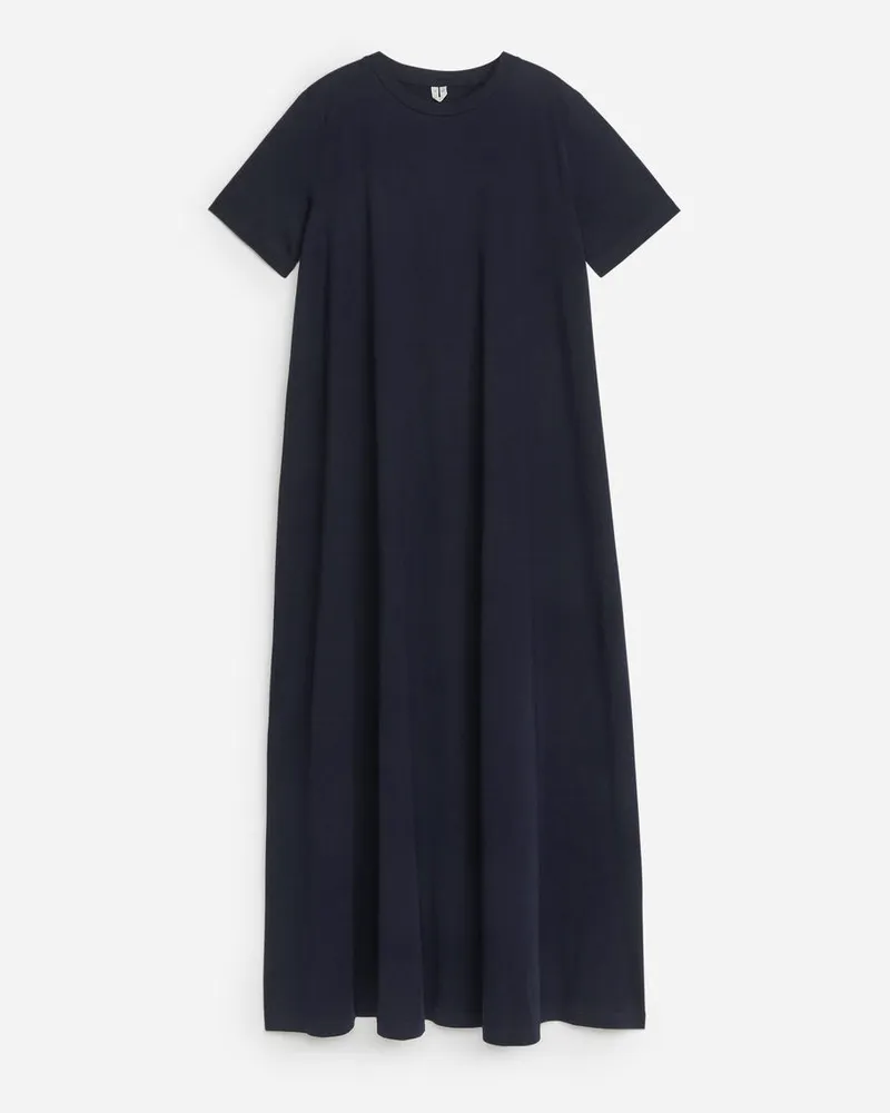 Arket Lockeres T-Shirt-Kleid - Blau Dunkelblau