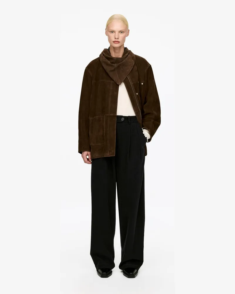 Arket Cordhose Mit Hohem Bund -Schwarz Schwarz