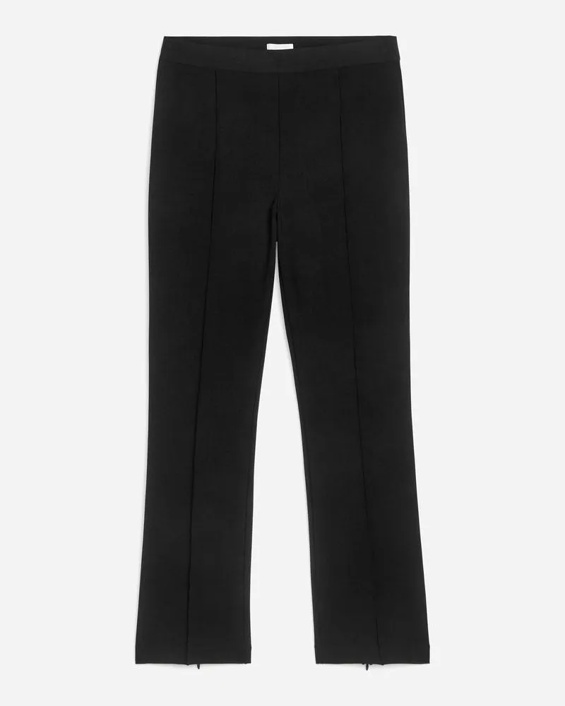 Arket Stretchhose Mit Reißverschluss-Detail -Schwarz Schwarz