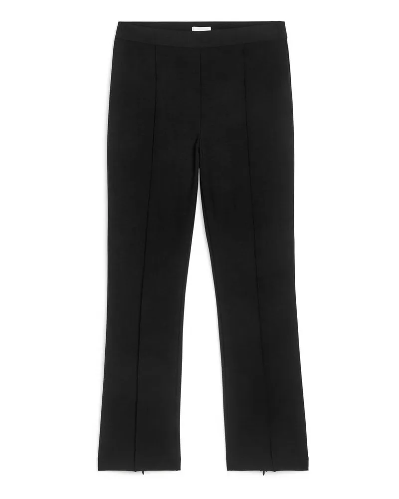 Arket Stretchhose Mit Reißverschluss-Detail - Schwarz Schwarz