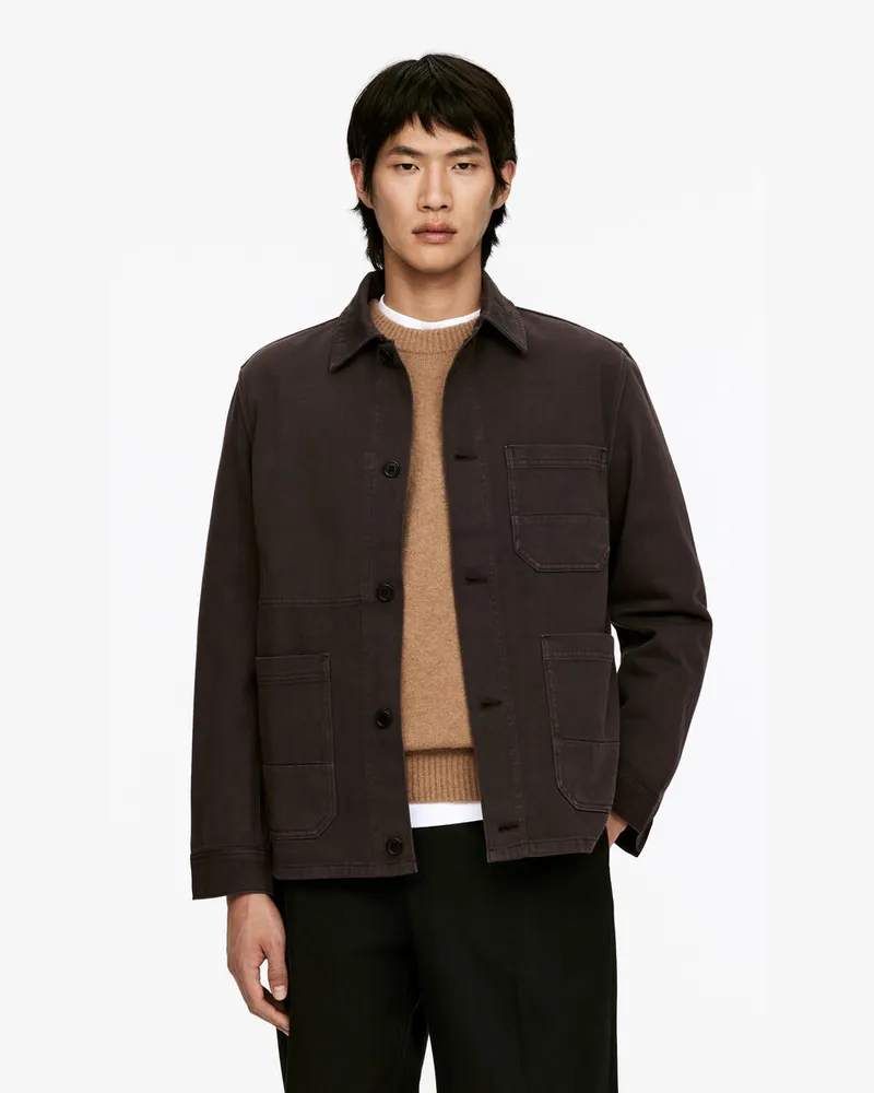 Arket Overdyed-Overshirt Aus Twill -Braun Braun