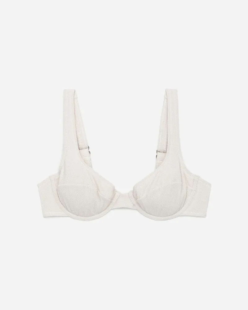 Arket Crinkle-Bikinioberteil Mit Bügeln -Weiß Weiß