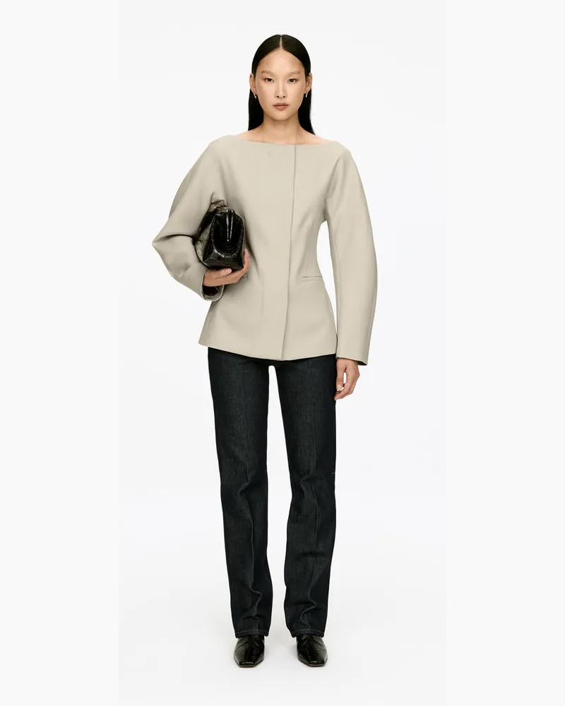Arket Blazer Mit Weitem Ausschnitt -Beige Beige
