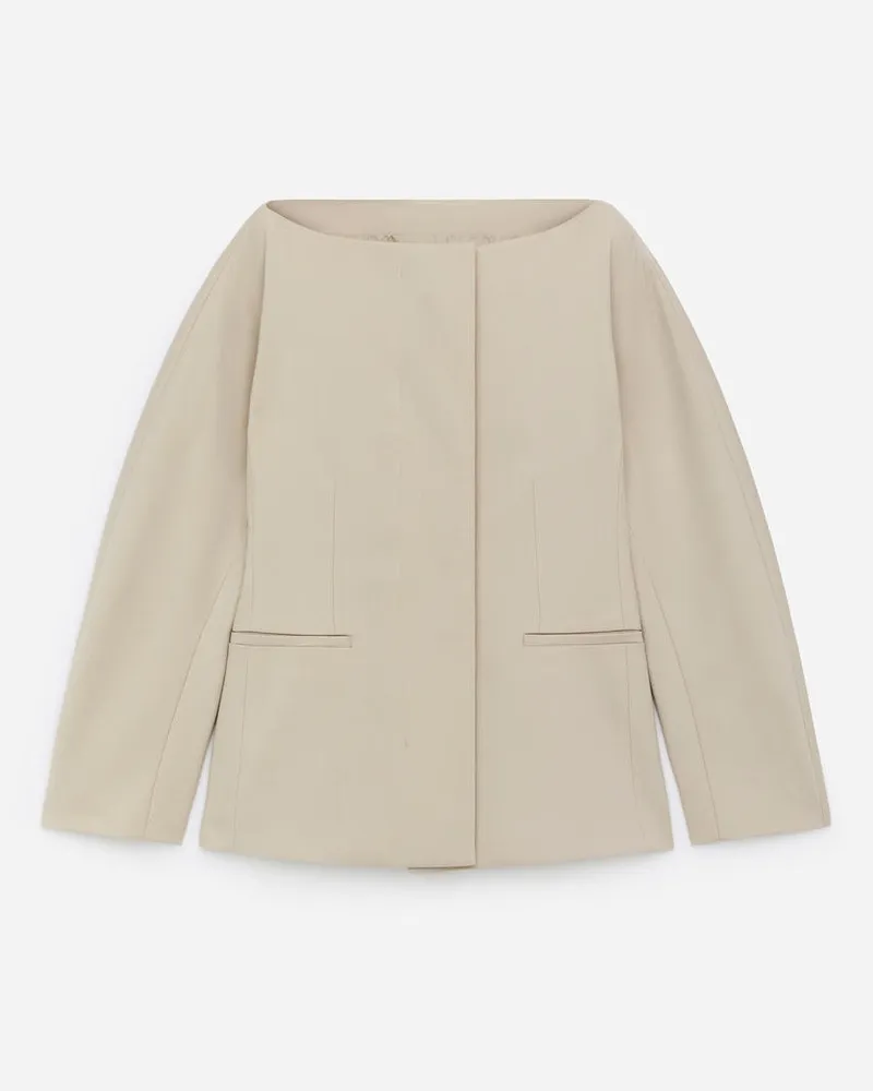 Arket Blazer Mit Weitem Ausschnitt -Beige Beige