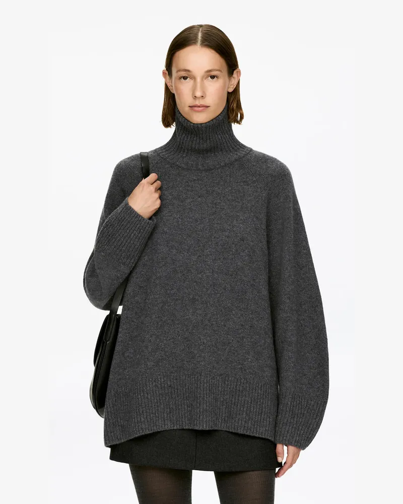 Arket Rollkragenpullover Aus Reinem Kaschmir -Grau Grau