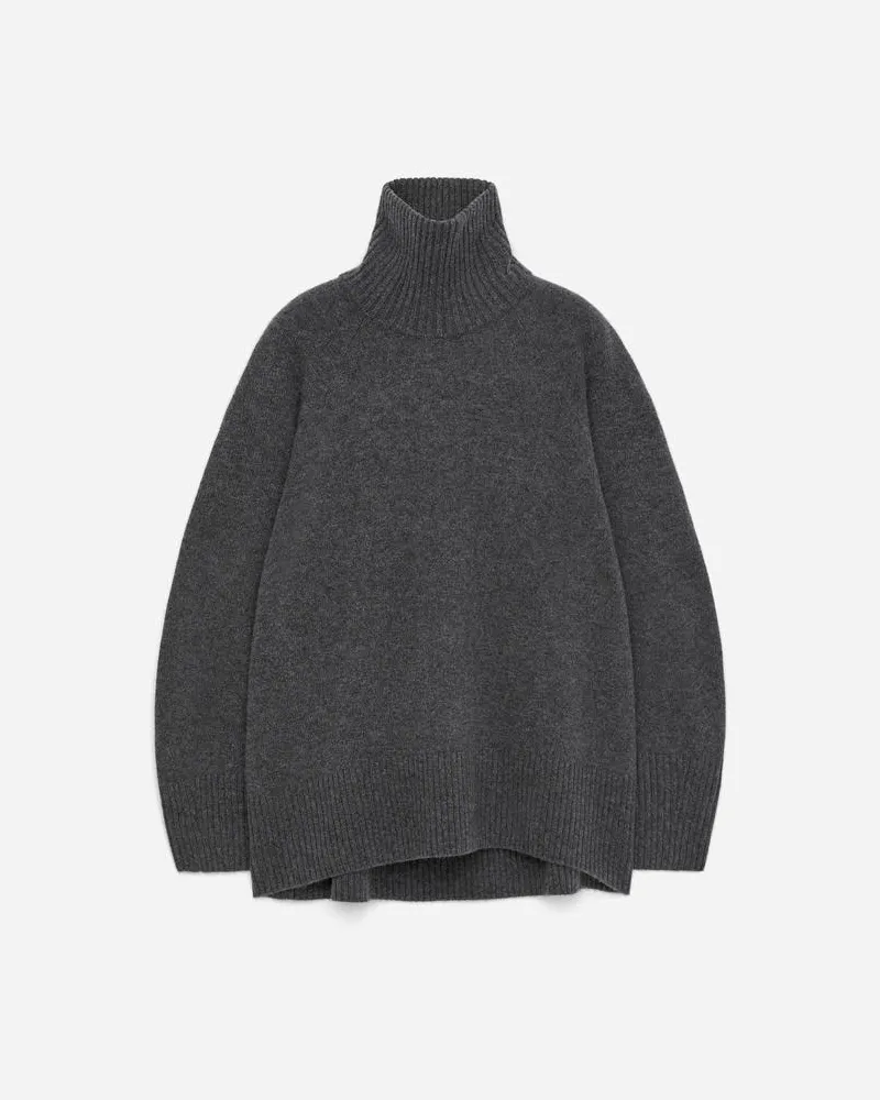 Arket Rollkragenpullover Aus Reinem Kaschmir -Grau Grau