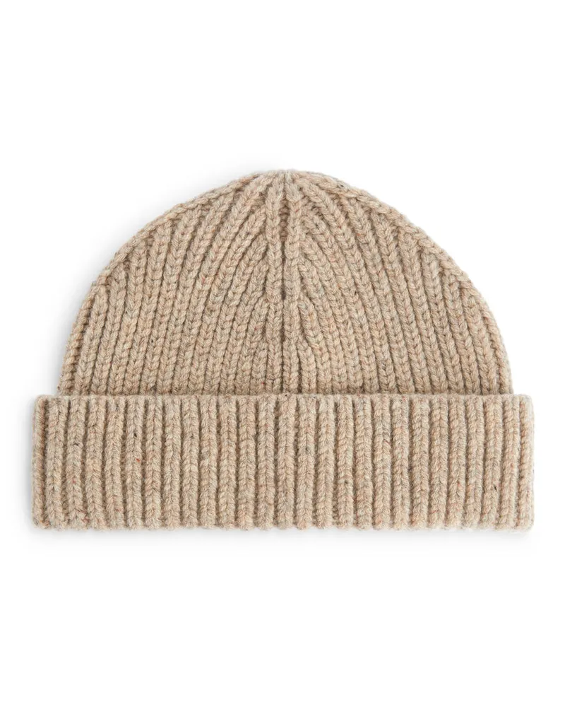 Arket Woll-Beanie - Beige Beige